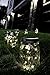6 Pack -Solar Mason Jar Insert Lids - LED Mason Jar string light for Glass Mason Jars - Solar Pathway Garden Lights for all occasion parties -Jar Hangers Included Qty -6