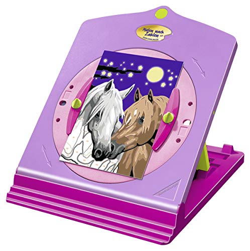 Ravensburger 28507 Malen nach Zahlen Atelier Pferde - für Kinder ab 7 Jahren, Malset mit Rahmen, Pinsel, Maltafeln… – Bild 6