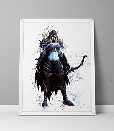 World of Warcraft poster, Heroes of the Storm poster, Sylvanas Windrunner print, Sylvanas Windrunner poster, game poster, N.001 (12 x 16 inch)