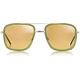 Hyperlight Aviator Green Fullerene C60 UV & bluelight daily shades for men. Unisex luxury sunglasses for women, designer sunglasses for men. Fashion branded harmonized white light eyeglasses w/case