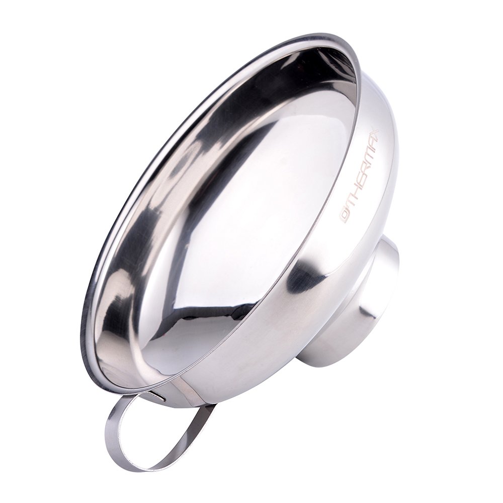 OTHERMAX Canning Funnel Stainless Steel Mason Jar Funnel with Handle