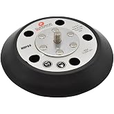 Superior Pads &amp; Abrasives RSP33 5" Diameter - 5/16"-24 UNF Threaded Shaft Hook &amp; Loop Sander Pad with 5 Vacuum Holes Replaces OEM# #15000 Compatible with Porter Cable 7344 7335 97355 Sanders