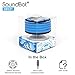 SoundBot IPX7 Waterproof 5W Bluetooth Wireless Shower Speaker with 8Hrs Playback, Built-In FM Radio Tuner, LED, Premium HD Sound, Water Weather Resistant Portable Speakerphone, SB531 (BLUE)