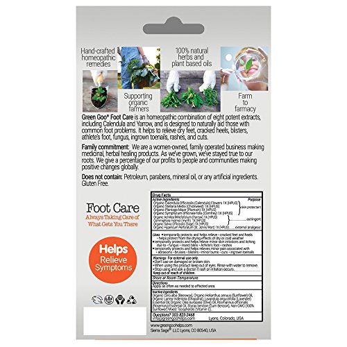 Green Goo Foot Care Large Tin 3 Piece, 5.46 Ounces