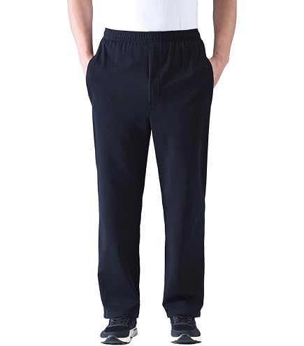 Amazon.com: Zoulee Men's Zip Fly Sweatpants Midweight Straight Leg