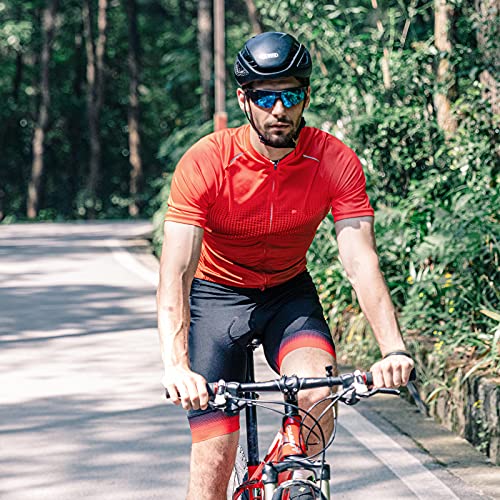 qualidyne Men's Cycling Shorts with Phone Pockets,4D Padded Bicycle