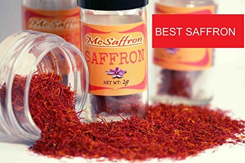 McSaffron saffron (2 Gram), Crystal Jar, Grade A, Premium Quality, Genuine Persian Saffron Threads, Packed in U.S.A.