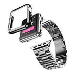 Apple Watch Band 42mm, Fose Stainless Steel Watchband Replacement Strap for Apple Watch 42mm Black