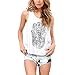 EFINNY Women Casual Boho Sleeveless Vest Shirt Back Cut Blouse Crop Top Tank ¡­