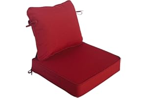 Garden lucky 19"x19" Outdoor Universal Cushion Set of 1, Patio Cushions with Handles & Ties, Water-Proof Stain-Resistant UV R