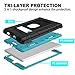 Grifobes iPad Mini 5 Case 2019,iPad Mini 4 Case,Slim Heavy Duty Shockproof Rugged Case Hard PC+Silicone High Impact Full Body Protective Case for iPad Mini 5th Generation 2019 (Black+Blue)