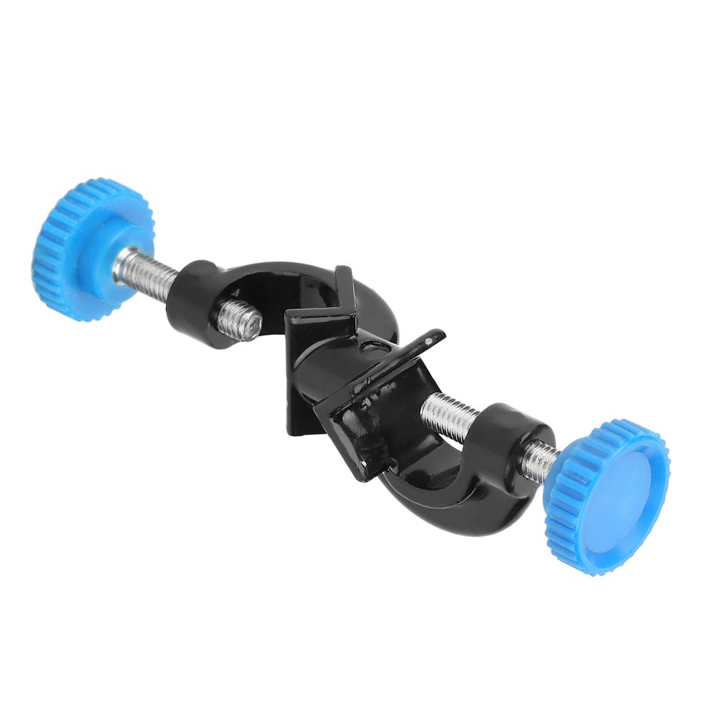 Garosa 2pcs Adjustable Clamp Holder for Laboratory Use, Cross Clamp Stand with Claw Clip Grip Support Rod Rack