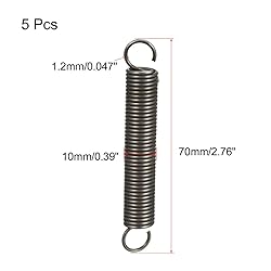 uxcell 5Pcs Extended Tension Spring Wire Dia