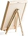 Changeable Letter Board with BONUS Mini Easel and Scissors | 10 by 10 Inches Oak Wood Frame Memo Board | 335 ¾ Inch White Letters, Numbers, Punctuations and Emojis | Mounting Hook and Letter Bag