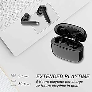 Cuffie Bluetooth, TWS Auricolari Bluetooth Senza Fili Cuffie Wireless Bluetooth 5.0 Sportivi in Ear con Custodia da… - immagine 4