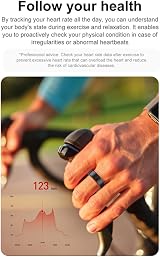 Fiorky R02 Smart Ring Fitness Tracker 5.0 BT Blood Oxygen Heart Rate IP68 5ATM view 5