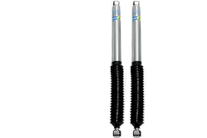 Bilstein 5100 Series Pair of Rear Monotube Gas Shock Absorbers for Dodge Ram 1500 2500 3500 with 0-1-Inch Lift | Includes TrendsAuto Decal | 24-191203