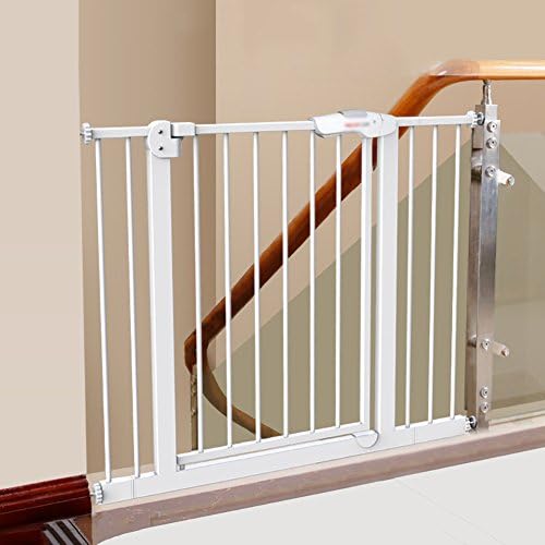 WSSF- Extension Extra Wide Auto-Close Security Gate Metal Baby Stairs Safety Gate Fence Dog Fence Rod Pet Gates Isolation Door Indoor Toddler Child Play Area Playpen (Size : 156-164cm)