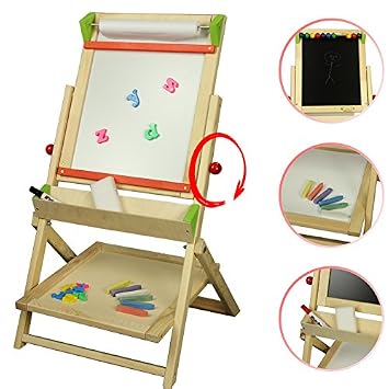 Stand Magnet Drehkindertafel Mit Papierrolle Und Abakus 83x46 5cm