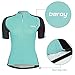 Beory Womens Cycling Jerseys with Short Sleeves,Girls Bike Short Sleeves with Three Pockets