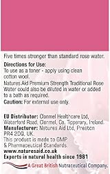 Natures Aid Rose Water 150ml - Premium Strength Natural Skincare Tonic Vegan view 11