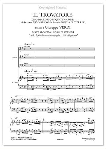 Verdi Giuseppe Trovatore Il Vedi Le Fosche Notturne Spoglie Choeurs Amazon De Verdi Giuseppe Bucher amazon de