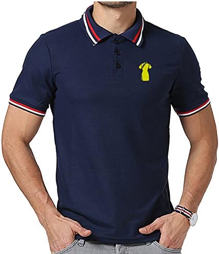 Cartoon chinese Cheongsam Polo Shirts For Men Summer Casual Short Sleeve Sports Pullover