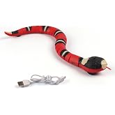 Electric Snake Toy for Cats &amp; Dogs, Interactive Moving Cat Toy | Smart Sensing &amp; Obstacle Avoidance, USB Rechargeable, Realistic Swinging Tail for Indoor Play, Exercise &amp; Engagement