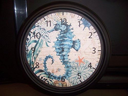 Wall Clock- Seahorse-9"
