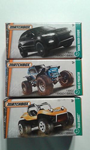 Matchbox Power Grabs Set of 3 - Range Rover Evoque + Baja Bandit + Ghe-O Predator