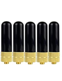 Retevis Radio de dos vías Antena SMF F VHF UHF correa Dual Antena para Radio KENWOOD BAOFENG BF 888S UV5R Retevis H 777 RT 5R RT5 Wouxun TYT Radio de 2 Vías (paquete de 5)