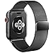 Apple Watch Band 42mm Fully Magnetic Closure Clasp Mesh Loop Milanese Stainless Steel iWatch Band for Apple Watch Series 3 Series 2 Series 1 Sport and Edition - Black