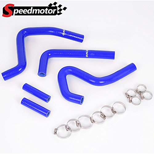 Silicone Radiator Hose Clamps Kit For KAWASAKI KX250 KX 250 2-stroke 2003 2004