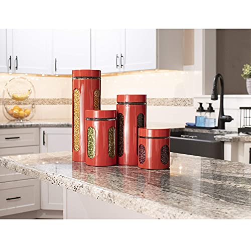 Kitchen Canisters For Countertop By Home Basics RetroStyled