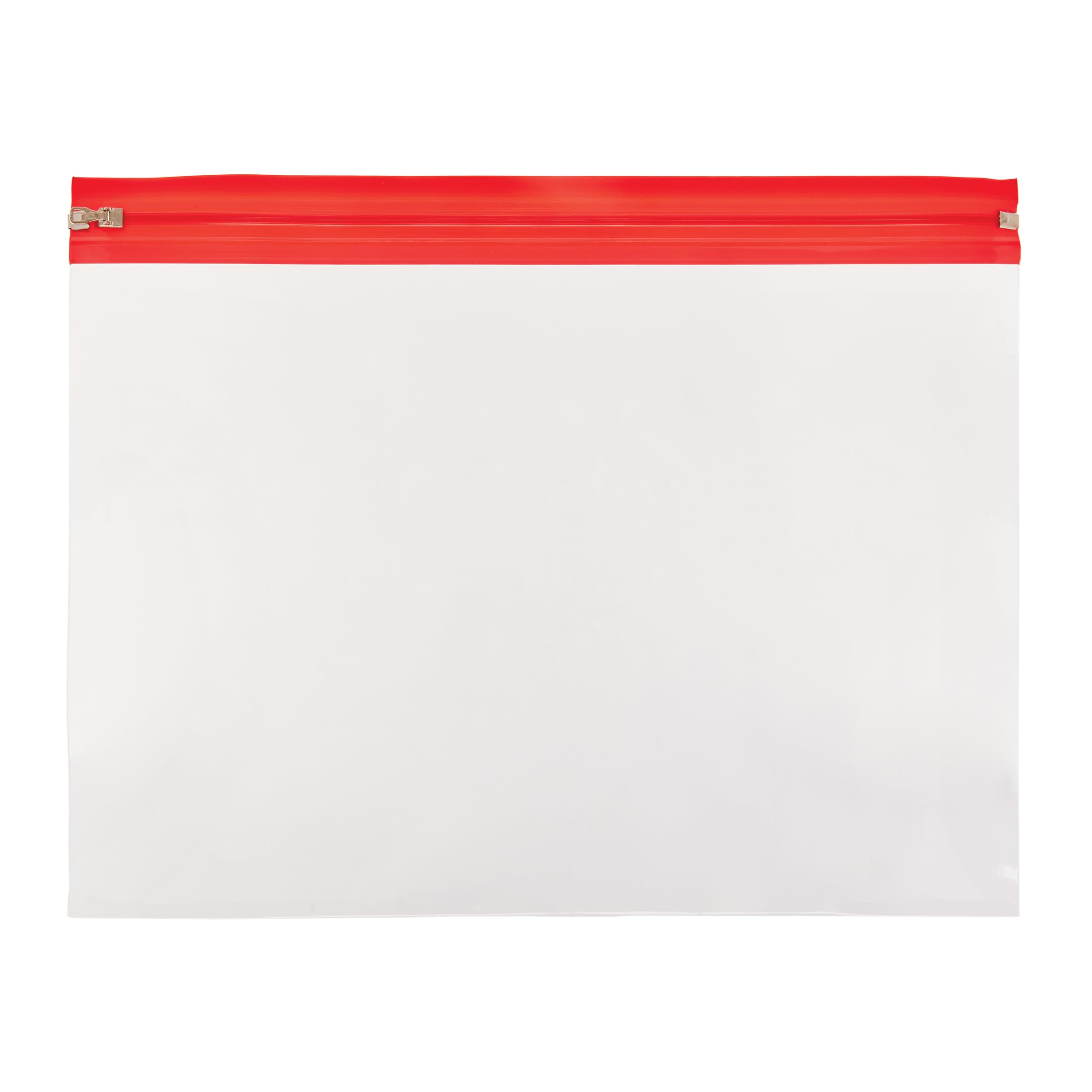 Baker Ross FE588 A4 Zip Bags - Pack of 25, Kids Plastic Wallets to Use as Organiser, Storage for Pencils For School, Plastic Pockets for Kids Craft Supplies Storage