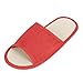 Urban CoCo Unisex Four Season Stripe Indoor Linen House Slipper (5-8 B(M) US, Orange)