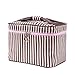 HOYOFO Makeup Bag Large Cosmetic Bags for Women Travel Makeup Organizer Case, Coffee Stripe