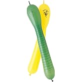 Squiggly Worm Balloons (12-Pack) - Extra-Durable Latex Material, Perfect for Parties &amp; Celebrations
