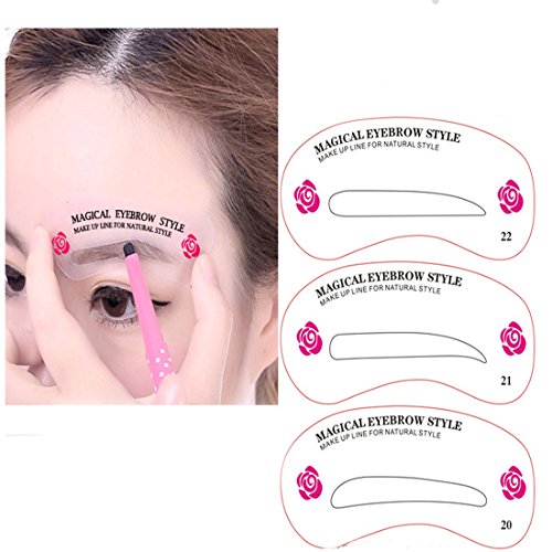 Eyebrow Stencils Eyebrow Grooming Shaping Templates Makeup Beauty Tools 24pcs