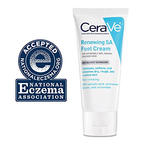 CeraVe Renewing SA Foot Cream 3 oz with Salicylic Acid, Ammonium