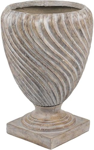 Hand Painted Spiral Design Outdoor Pot Planter