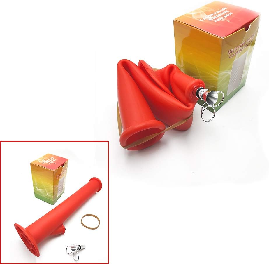 Silicone Collapsible Artwork 8.5 Inches Long (Red)