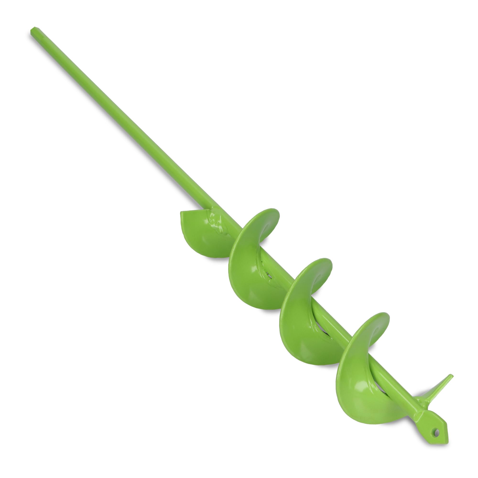 WERHE Soil auger for drill 50 mm Ø, 450 mm length - Garden auger for cordless screwdriver for planting, flower and hole digging - Digging tool for garden