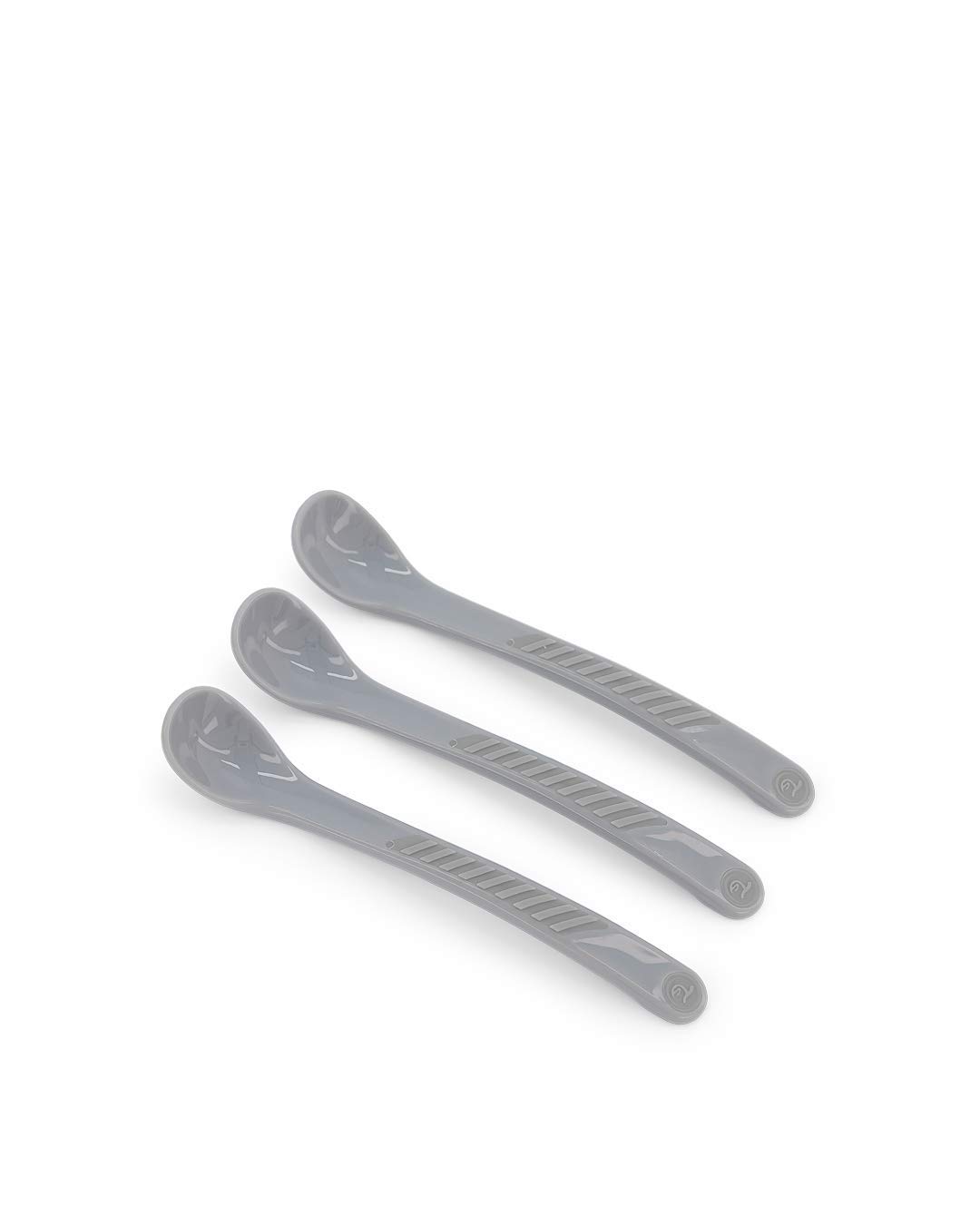 Twistshake Baby Feeding Spoon Set - 3 Pack | BPA-Free Baby Weaning Set for Children | Learning Cutlery Set for Kids | 6m+ | Pastel Grey — image 1