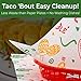 Fun, Fiesta Style 12in Deli Paper 50 Ct. Greaseproof, Microwave-Safe Mexican Themed Tissue Great for Burrito Wrappers or Nacho Basket Liners. Southwest Party Supplies for Cinco de Mayo Celebration