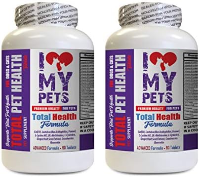 Dog Immune System Supplements – Pets Total Health Formula for Dogs and Cats – Dog Vitamin b Supplement – 2 Bottles (120 Treats)