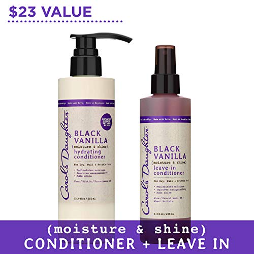 Carol's Daughter Black Vanilla Conditioner Gift Set With Co Wash Conditioner and Leave In