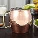 RV Hammered Copper Moscow Mule Mug with Brass Handle, 18oz