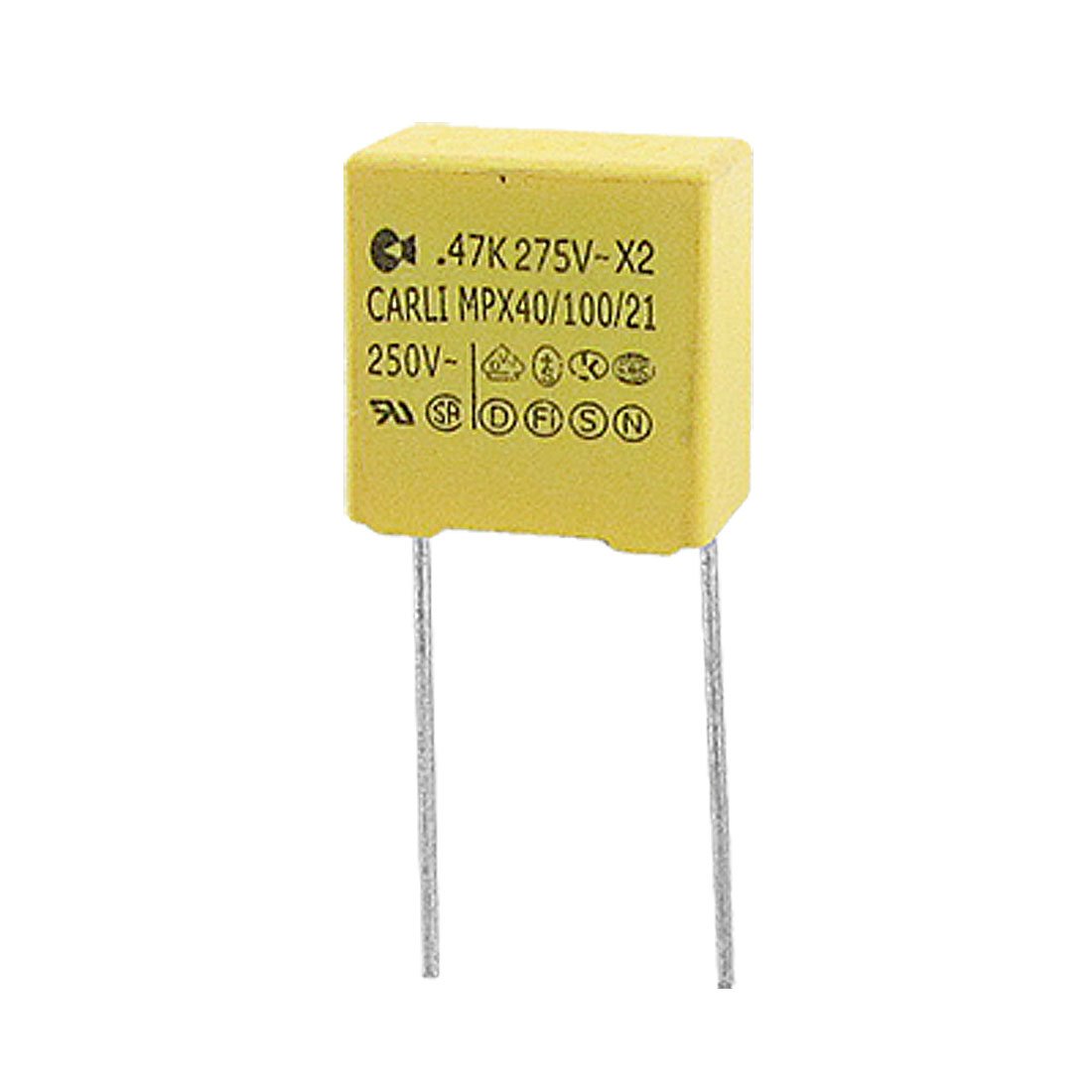 Sourcingmap 0.47uF 250VAC 10% Polypropylene Safety Capacitor X2 10 Pcs