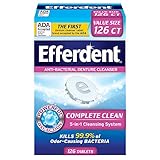 Efferdent Original Anti-Bacterial Denture Cleanser Tablets, 126 Count